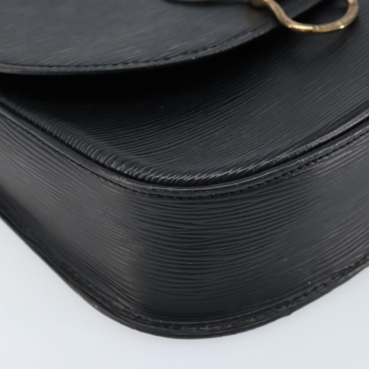 LOUIS VUITTON Epi Saint Cloud GM Shoulder Bag Black Noir M52192 LV Auth ep13485