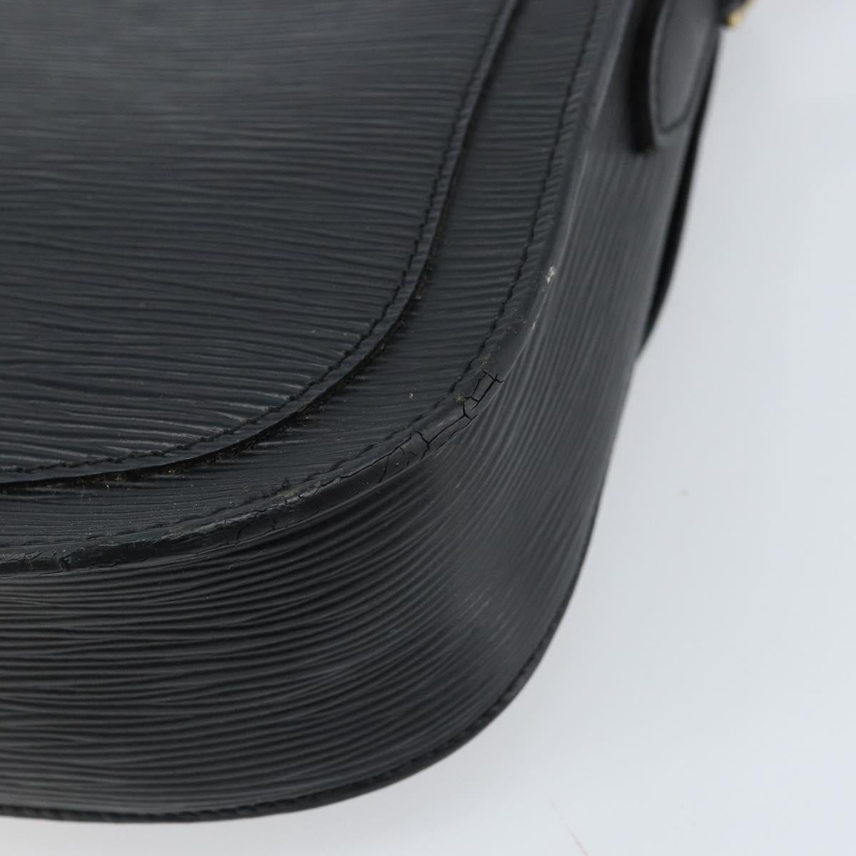 LOUIS VUITTON Epi Saint Cloud GM Shoulder Bag Black Noir M52192 LV Auth ep13485