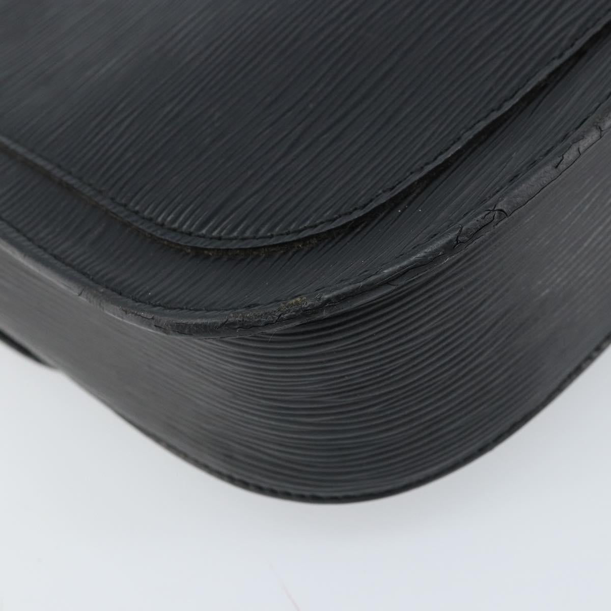 LOUIS VUITTON Epi Saint Cloud GM Shoulder Bag Black Noir M52192 LV Auth ep13485