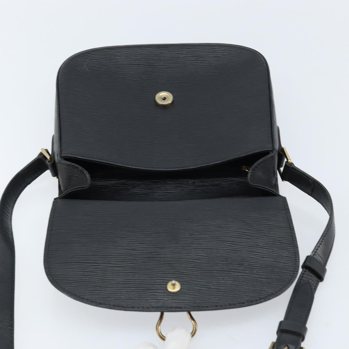 LOUIS VUITTON Epi Saint Cloud GM Shoulder Bag Black Noir M52192 LV Auth ep13485