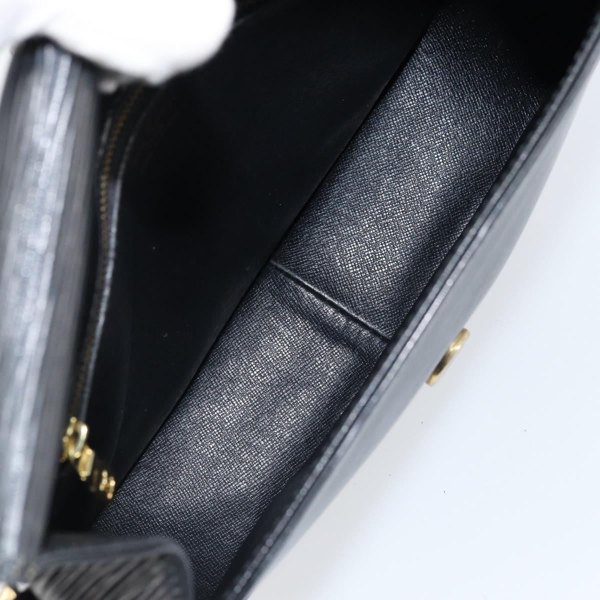 LOUIS VUITTON Epi Saint Cloud GM Shoulder Bag Black Noir M52192 LV Auth ep13485