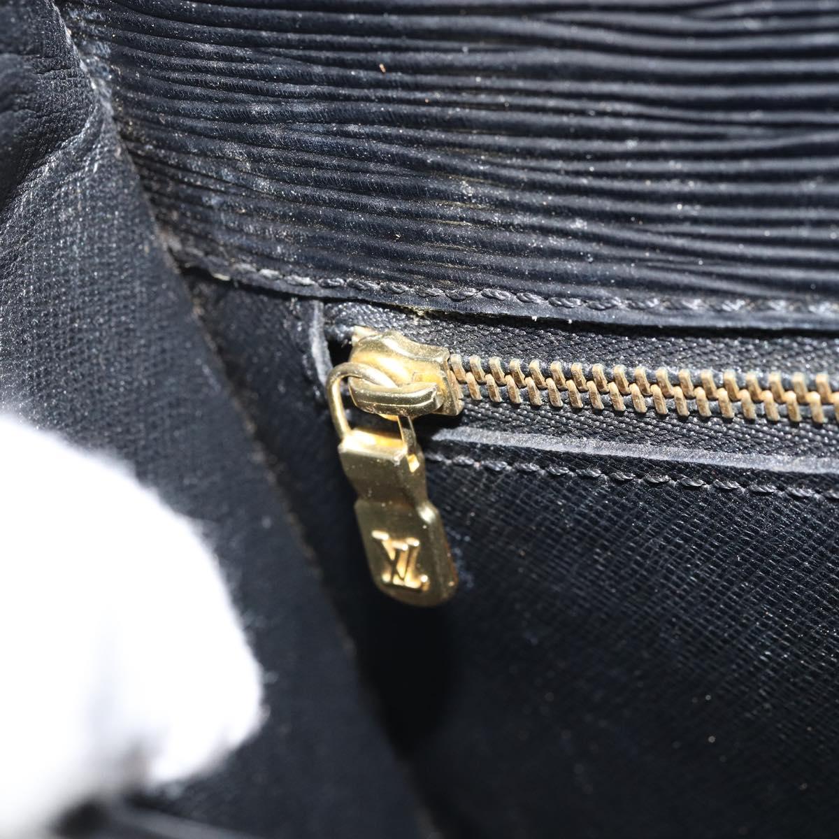 LOUIS VUITTON Epi Saint Cloud GM Shoulder Bag Black Noir M52192 LV Auth ep13485