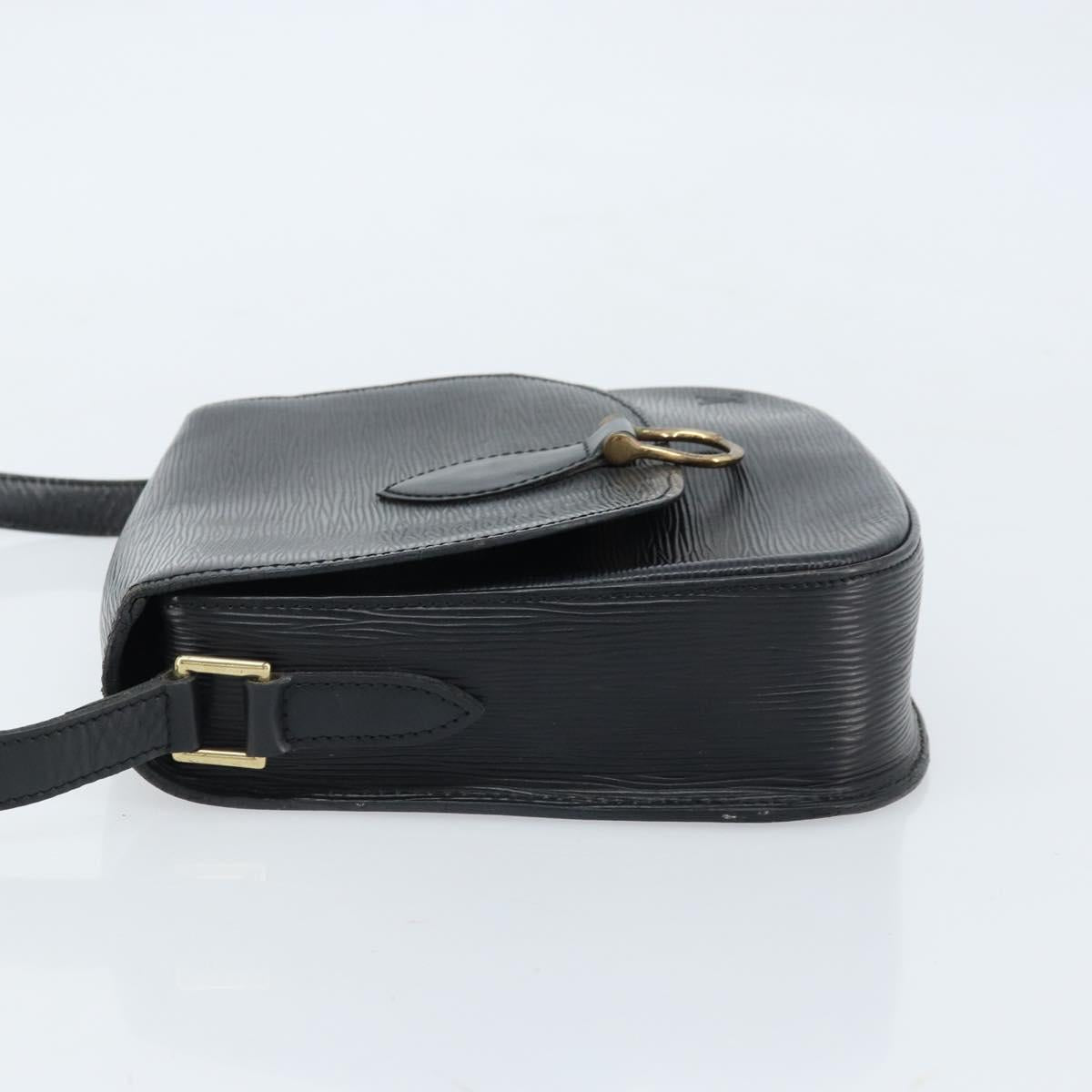 LOUIS VUITTON Epi Saint Cloud GM Shoulder Bag Black Noir M52192 LV Auth ep13485