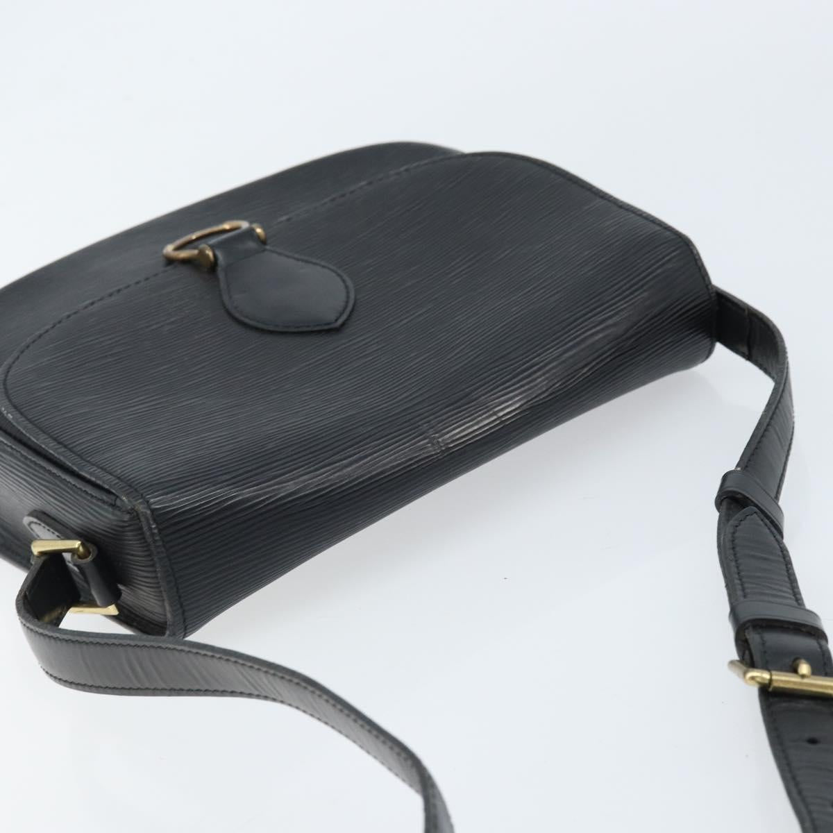 LOUIS VUITTON Epi Saint Cloud GM Shoulder Bag Black Noir M52192 LV Auth ep13485