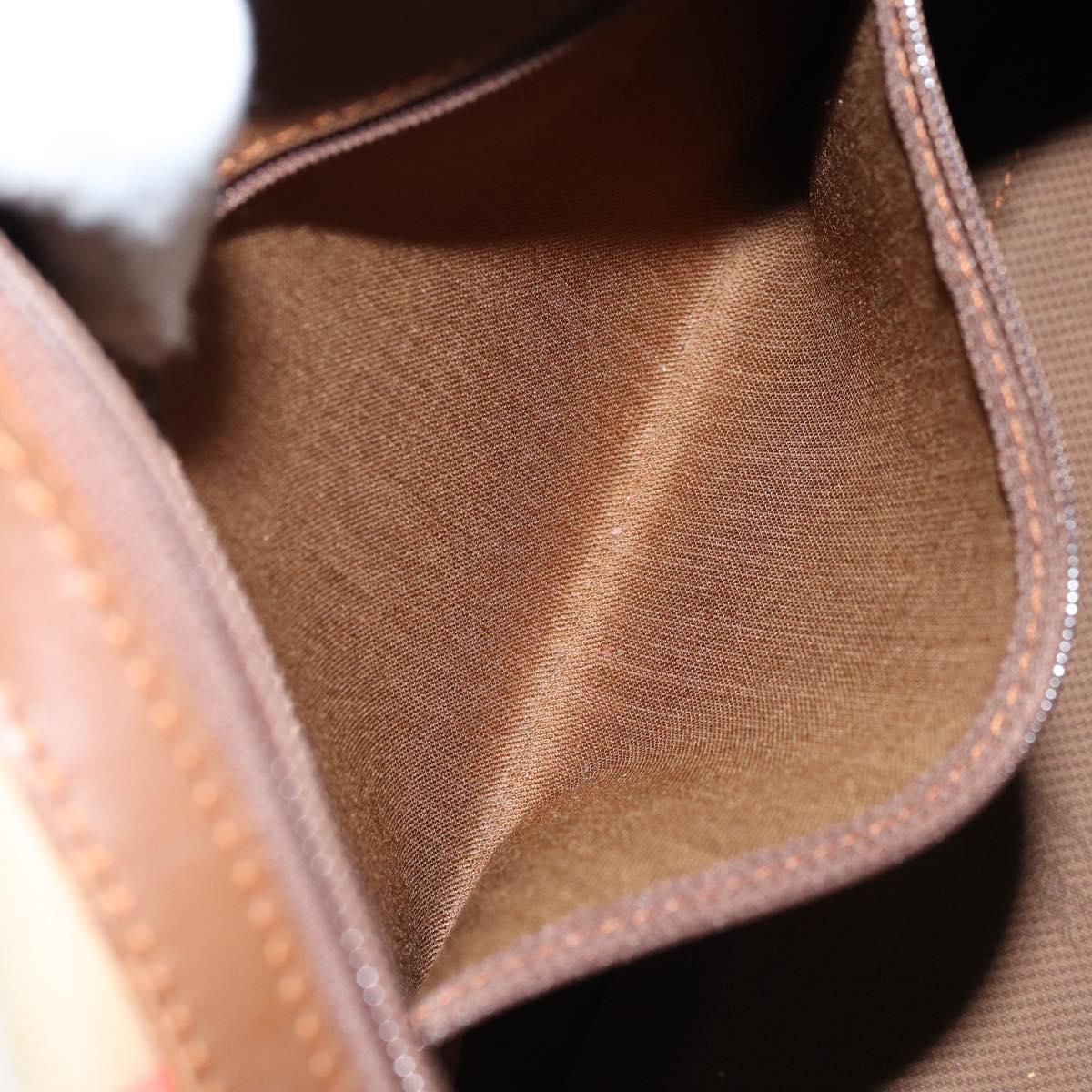 BURBERRY Nova Check Boston Bag Canvas Leather Beige Gold Auth ep13490