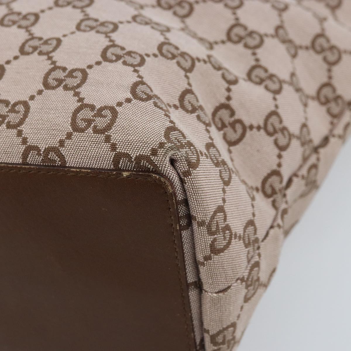 GUCCI GG Canvas Tote Bag Pink Gold 002 1099 Auth ep13494