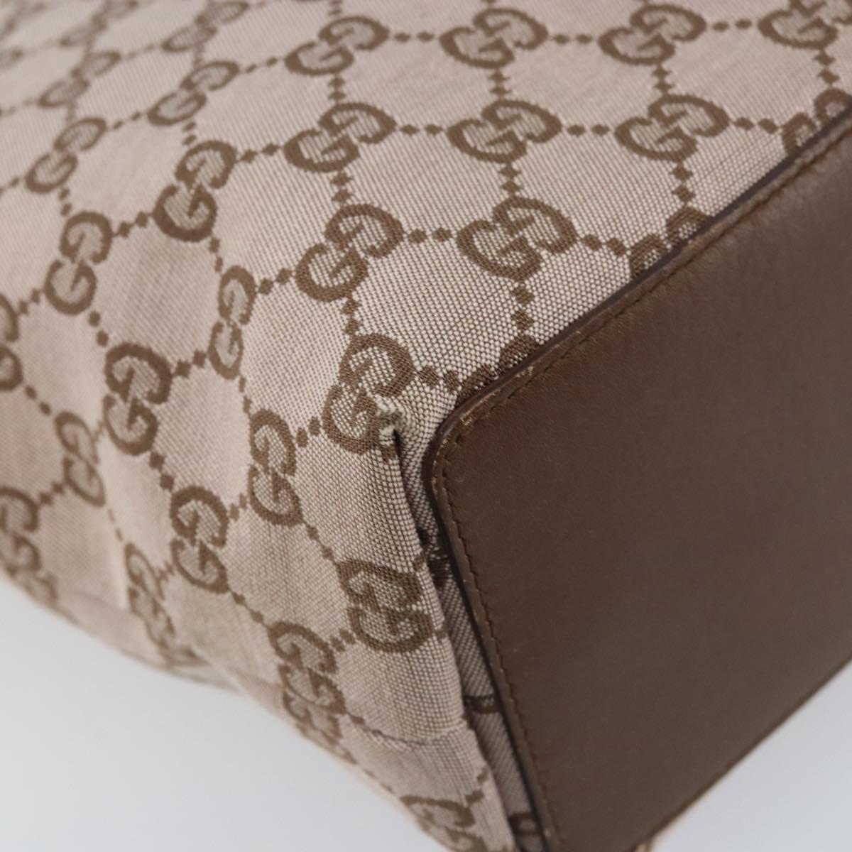 GUCCI GG Canvas Tote Bag Pink Gold 002 1099 Auth ep13494