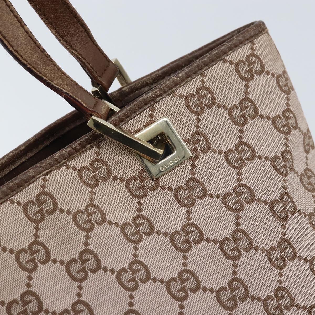 GUCCI GG Canvas Tote Bag Pink Gold 002 1099 Auth ep13494