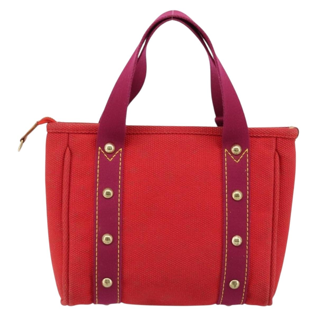 LOUIS VUITTON Antigua Cabas PM Hand Bag Rouge M40037 LV Auth ep13500