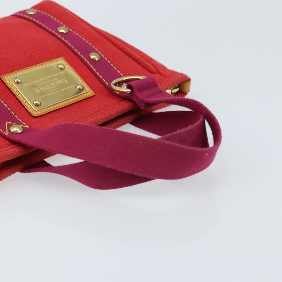 LOUIS VUITTON Antigua Cabas PM Hand Bag Rouge M40037 LV Auth ep13500
