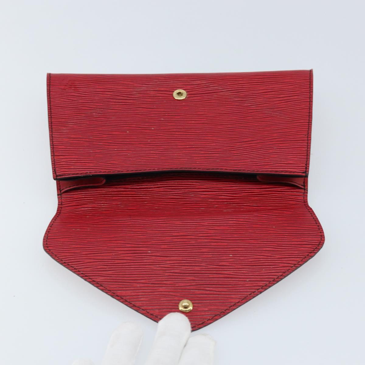 LOUIS VUITTON Epi Art Deco Clutch Bag Red M52637 LV Auth ep13508