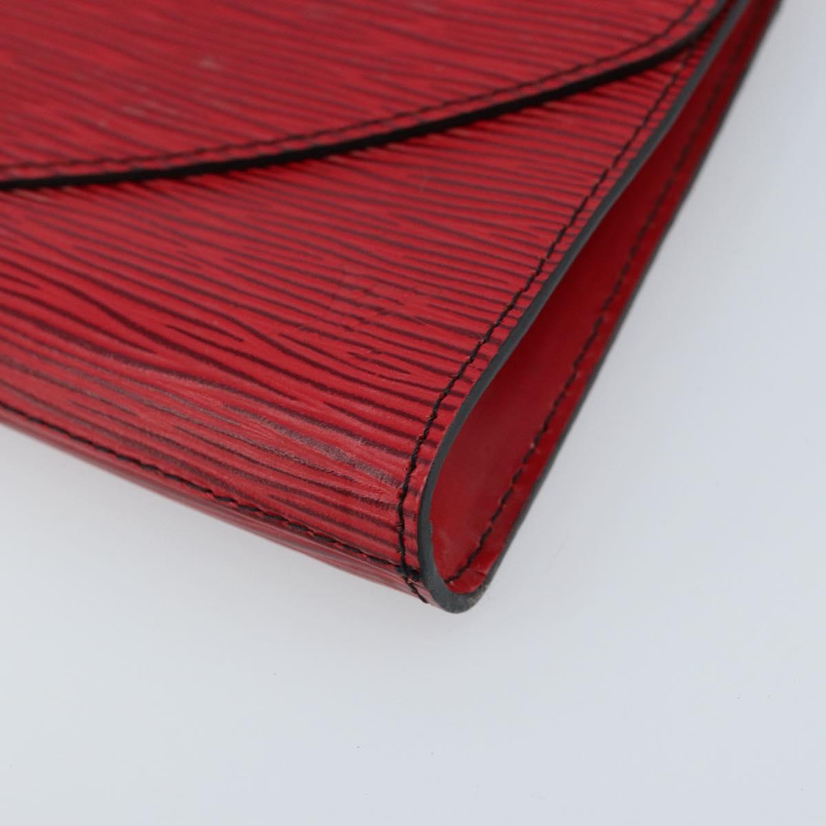 LOUIS VUITTON Epi Art Deco Clutch Bag Red M52637 LV Auth ep13508