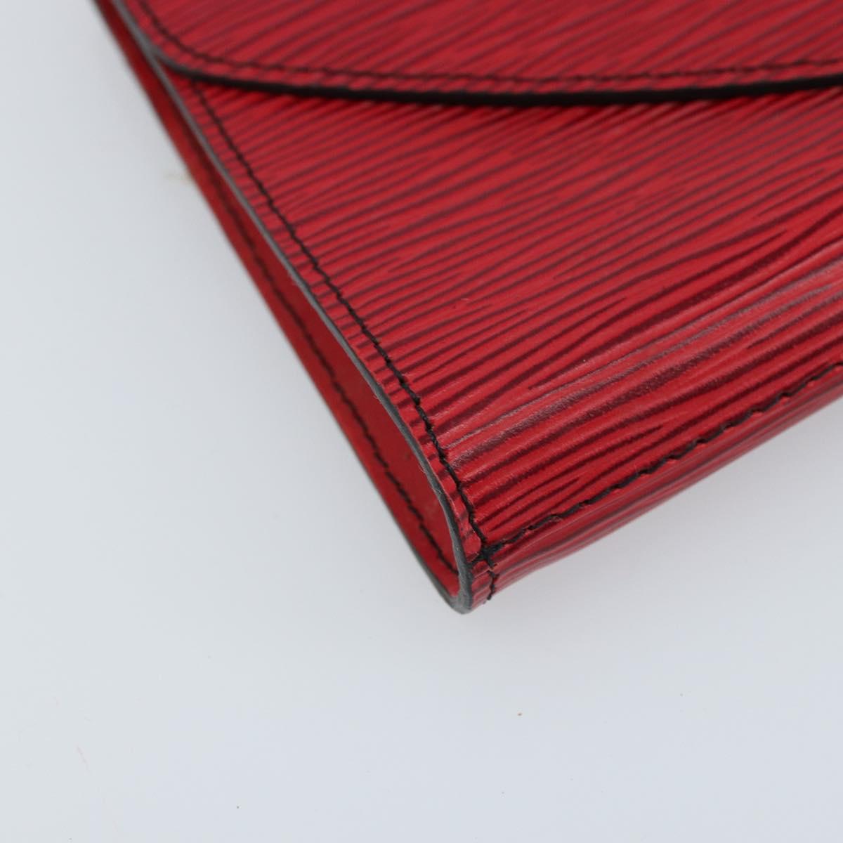 LOUIS VUITTON Epi Art Deco Clutch Bag Red M52637 LV Auth ep13508