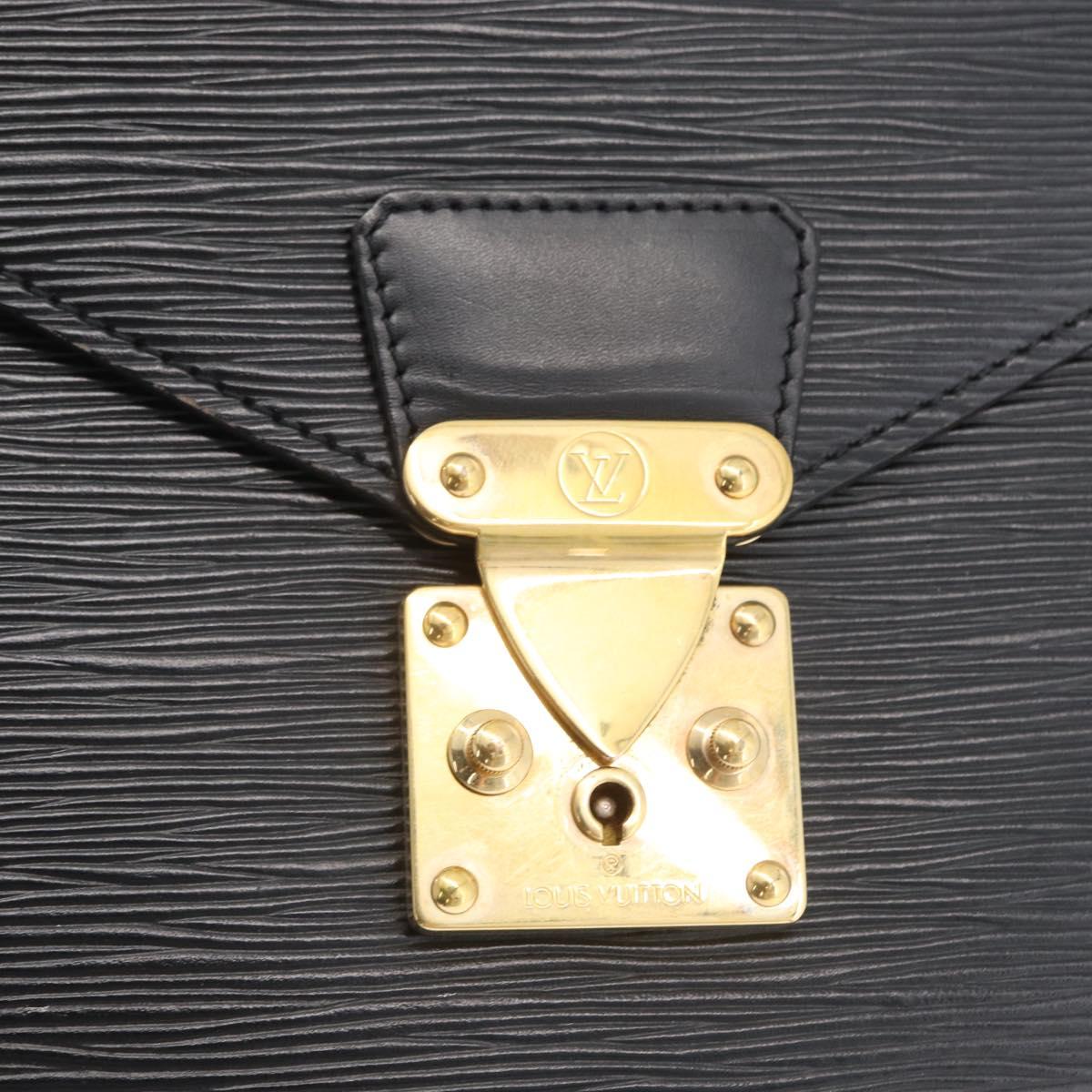 LOUIS VUITTON Epi Serviette Conseiller Briefcase Black M54422 LV Auth ep13510