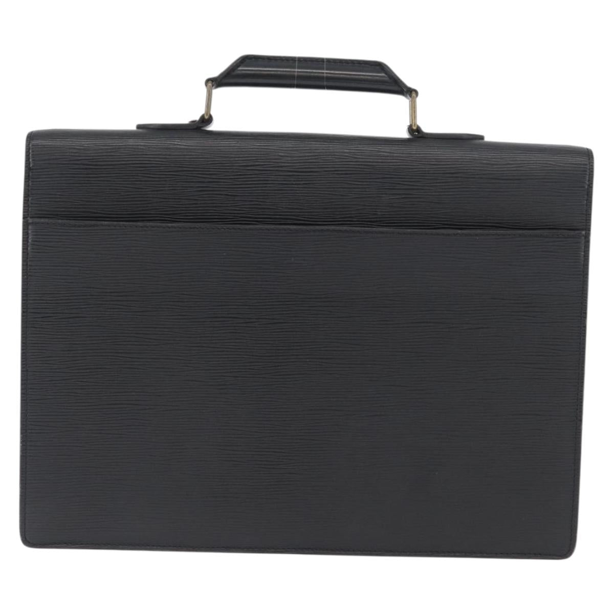 LOUIS VUITTON Epi Serviette Conseiller Briefcase Black M54422 LV Auth ep13510