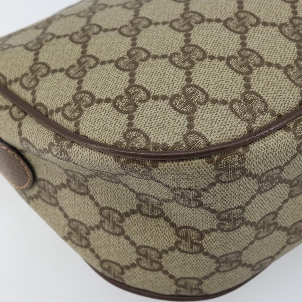 GUCCI GG Supreme Web Sherry Line Bag PVC Beige 001 123 6177 002 Auth ep13516