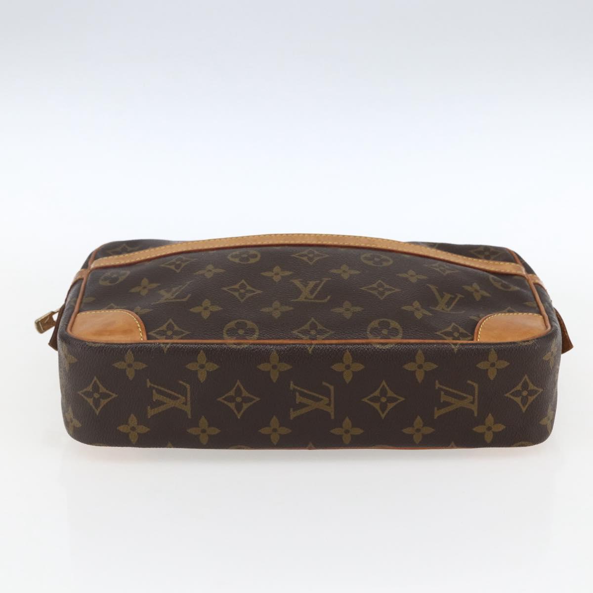 LOUIS VUITTON Monogram Compiegne 28 Clutch Bag M51845 LV Auth ep13521