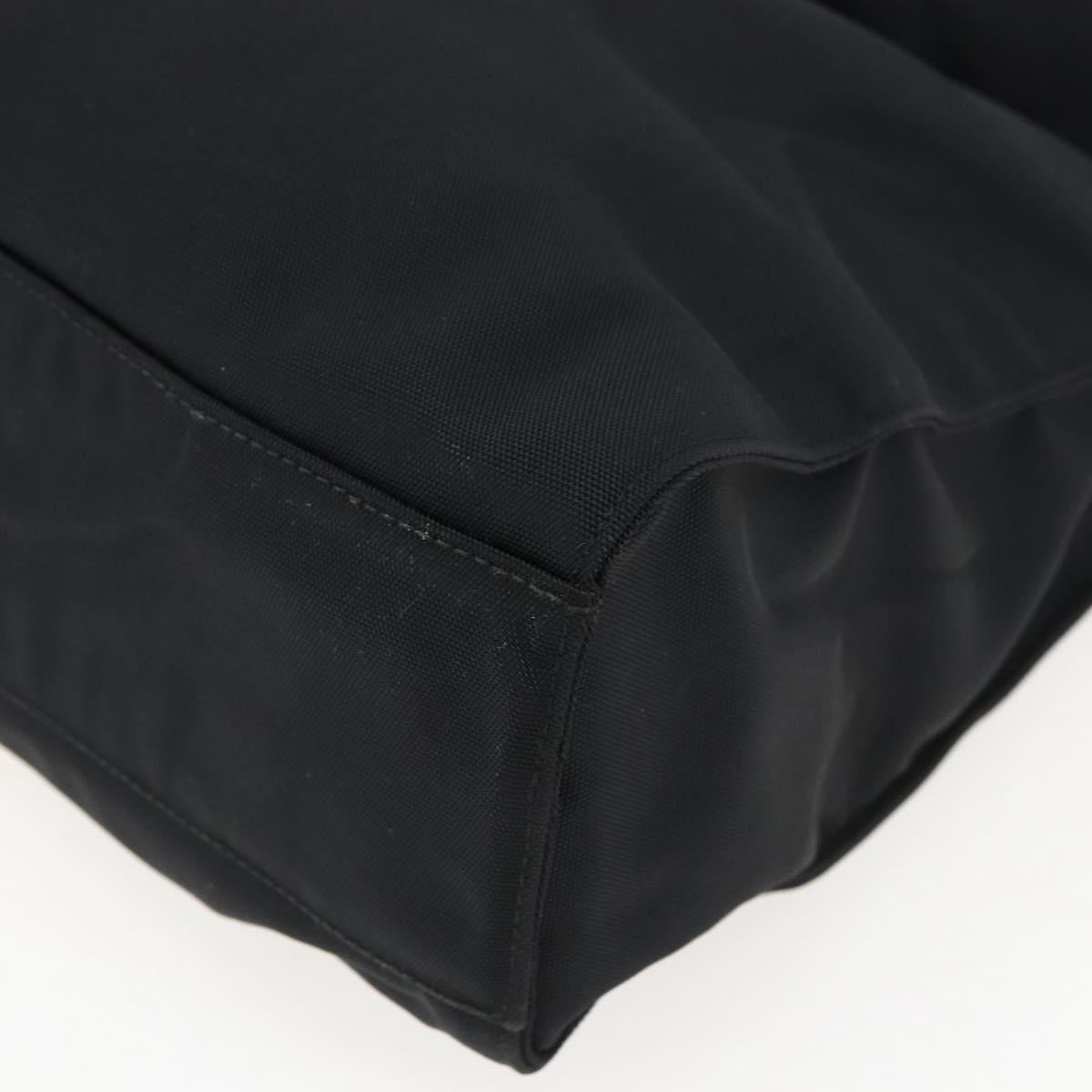 GUCCI Jackie Shoulder Bag Nylon Black Silver Auth ep13535