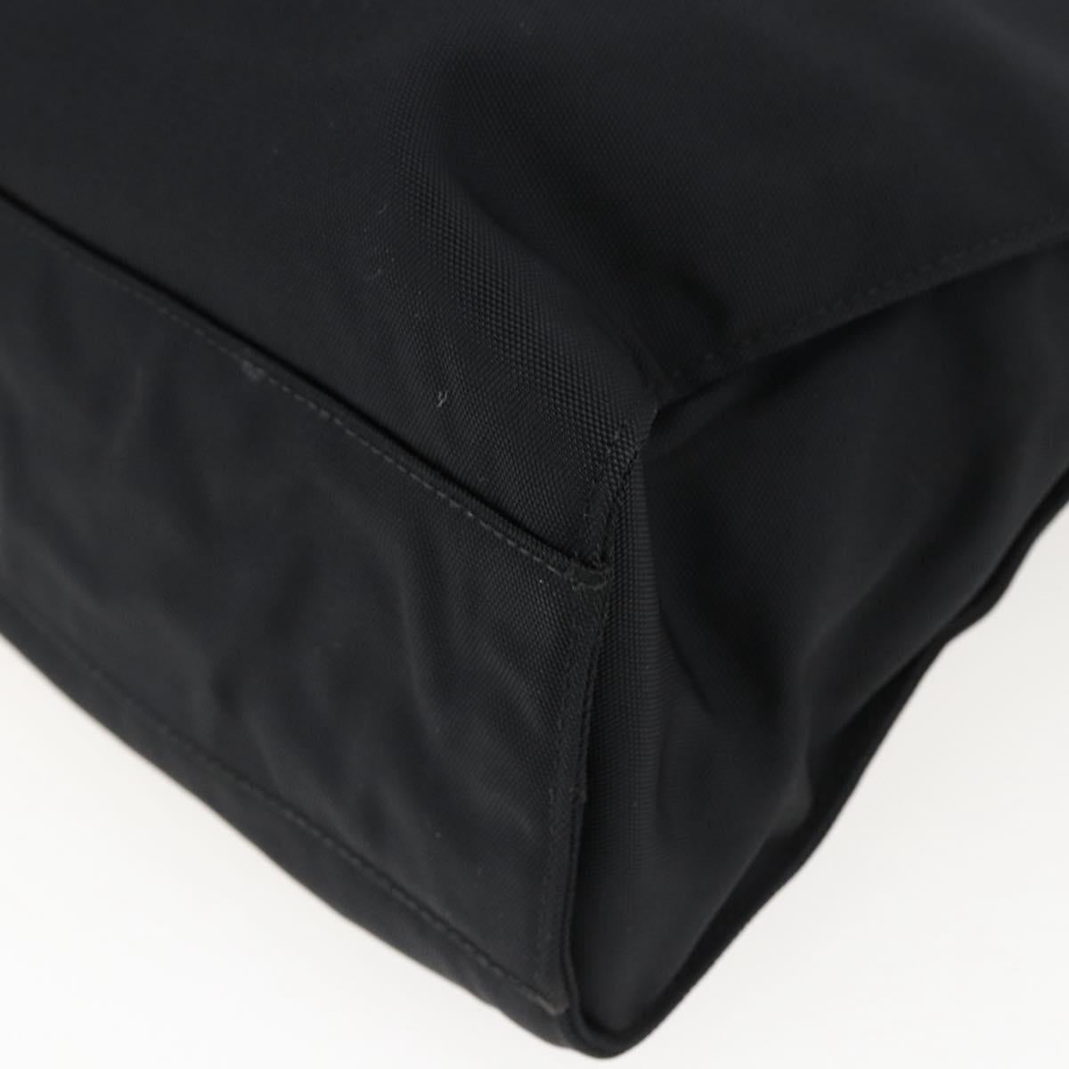 GUCCI Jackie Shoulder Bag Nylon Black Silver Auth ep13535