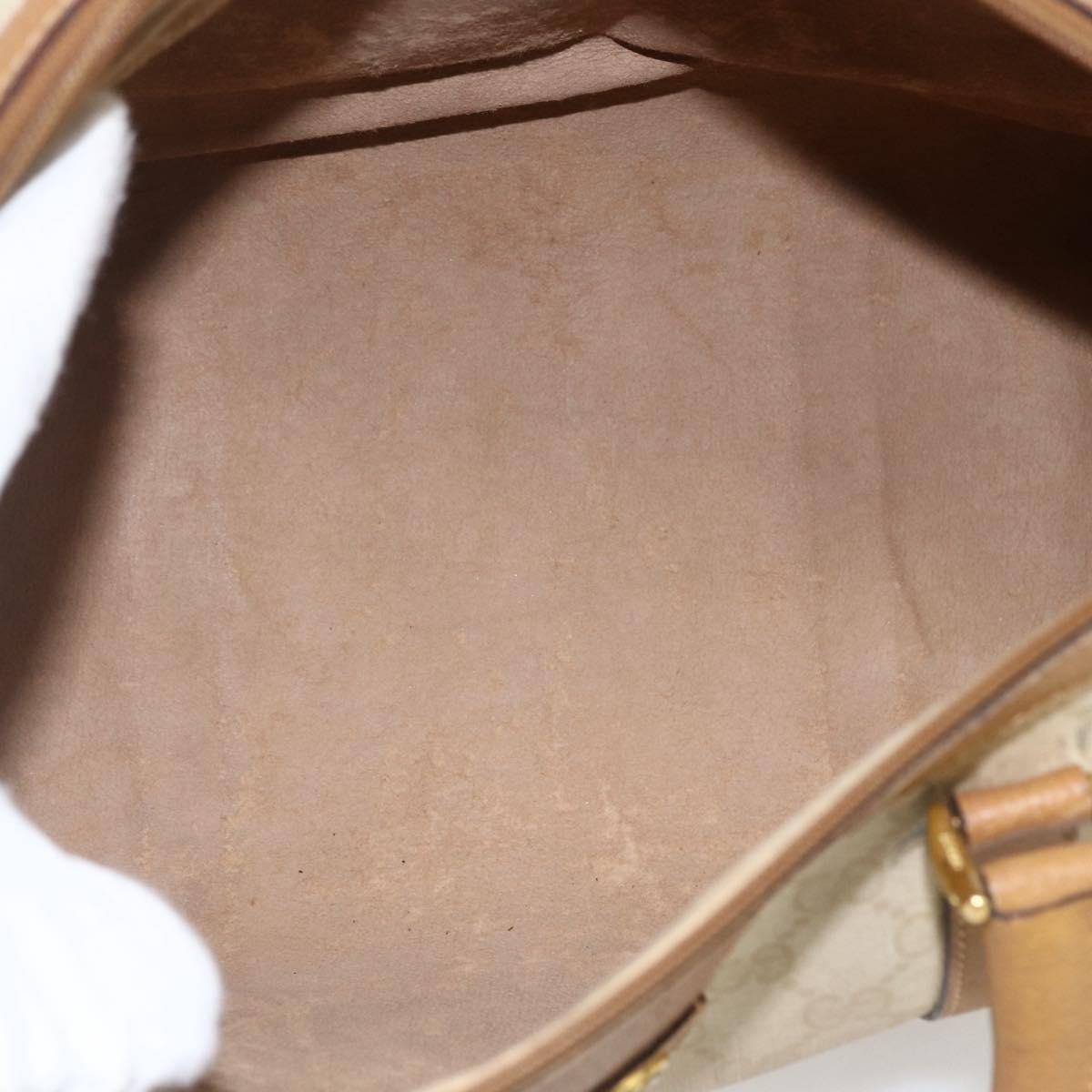 GUCCI GG Supreme Boston Bag PVC Ivory Gold 40 02 007 Auth ep13537