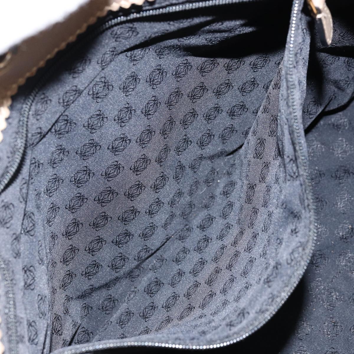 LOEWE Tote Bag Leather Gold Tone Auth ep13539