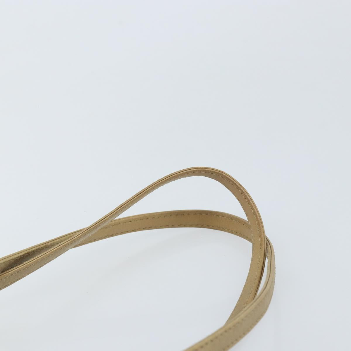 LOEWE Tote Bag Leather Gold Tone Auth ep13539