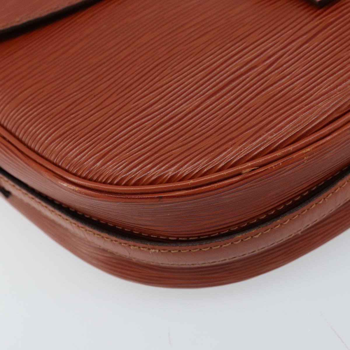 LOUIS VUITTON Epi Jeune FilleMM Shoulder Bag Brown M52153 LV Auth ep13542