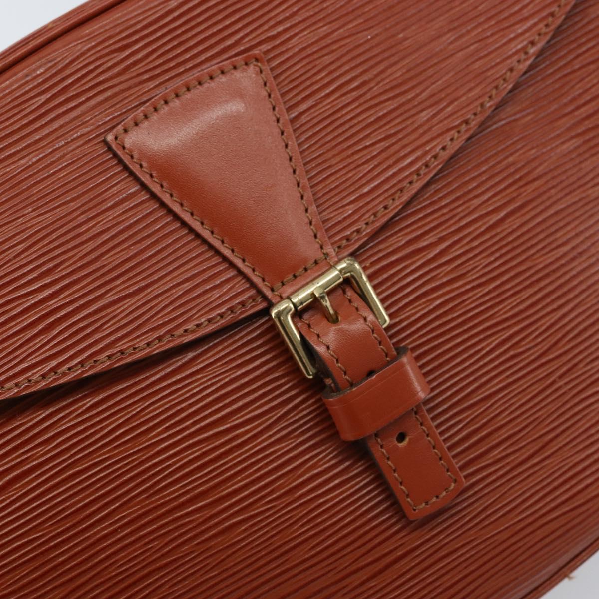 LOUIS VUITTON Epi Jeune FilleMM Shoulder Bag Brown M52153 LV Auth ep13542