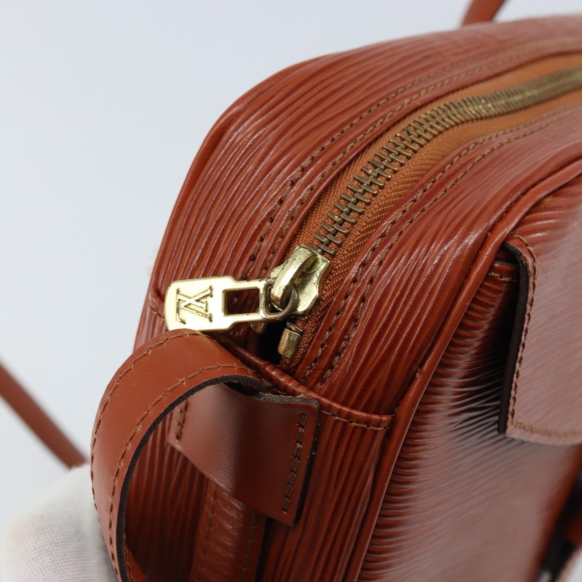 LOUIS VUITTON Epi Jeune FilleMM Shoulder Bag Brown M52153 LV Auth ep13542
