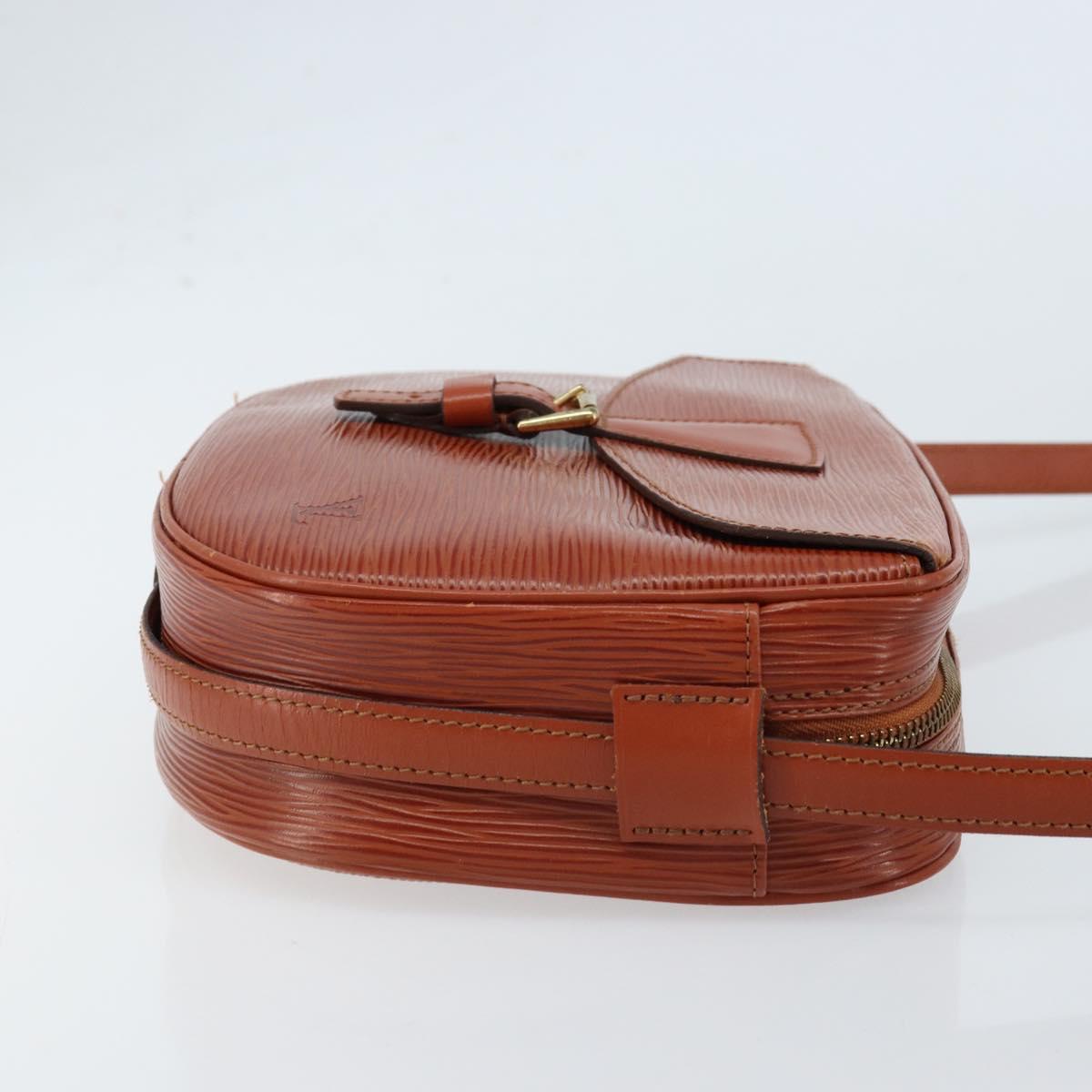 LOUIS VUITTON Epi Jeune FilleMM Shoulder Bag Brown M52153 LV Auth ep13542