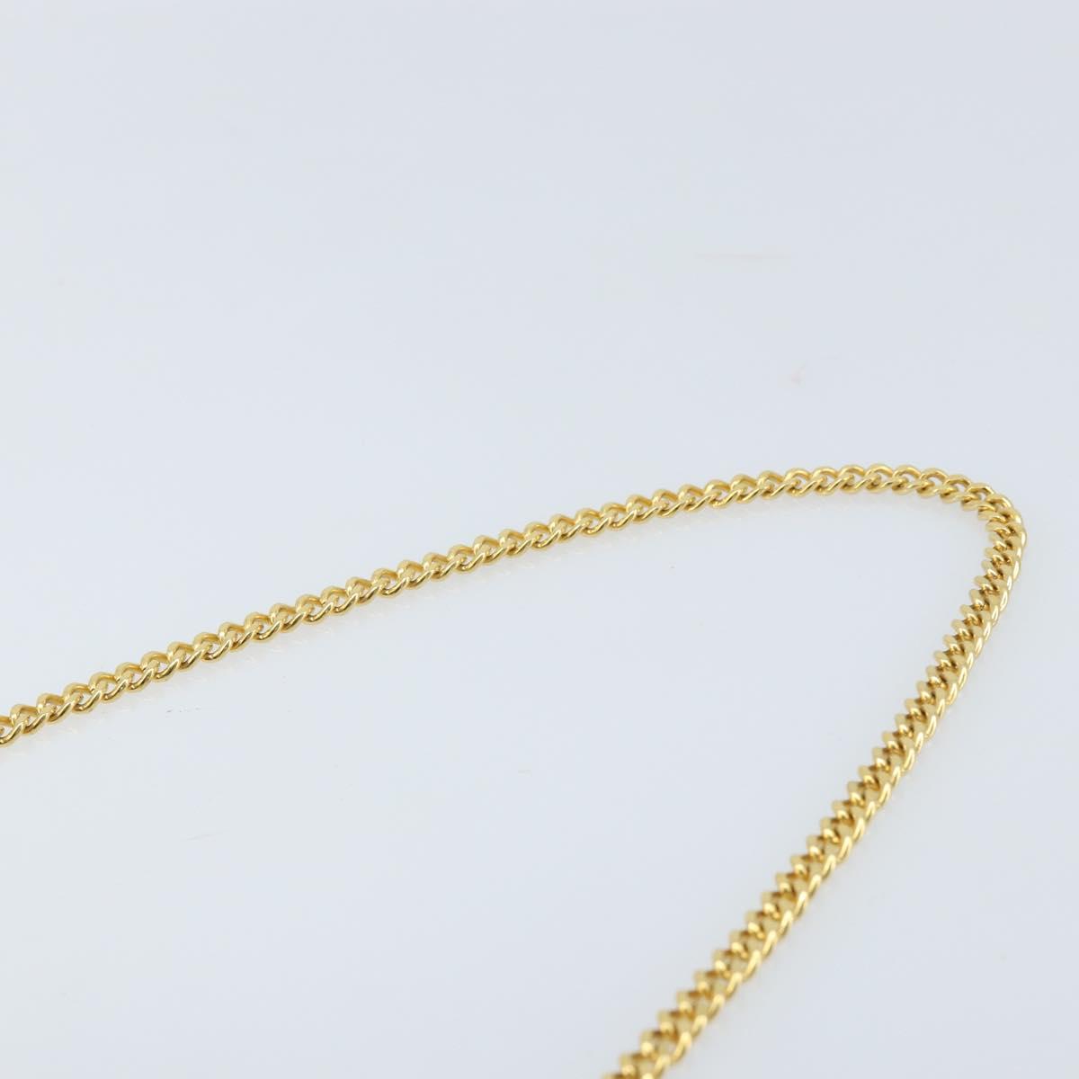 Christian Dior Chain Shoulder Bag Nylon Bordeaux Gold Auth ep13566