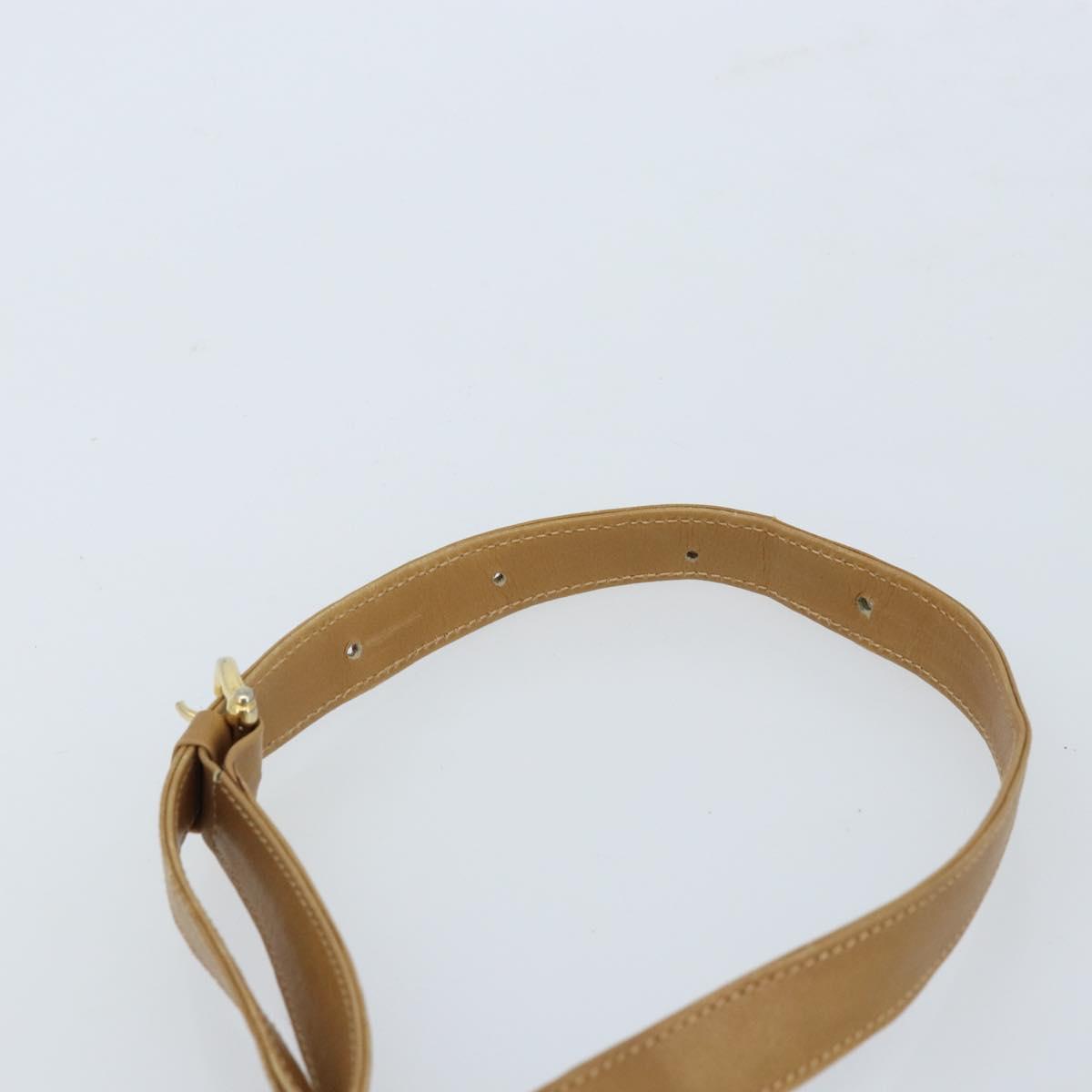 CELINE C Sulky Shoulder Bag PVC Beige Gold Auth ep13573