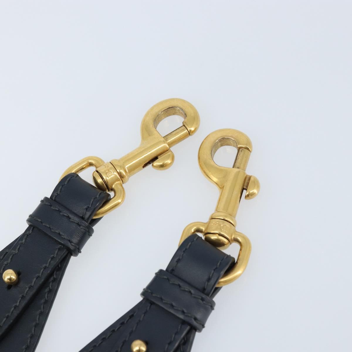 Christian Dior Trotter Canvas Shoulder Strap 36.6"" Navy Auth ep13575