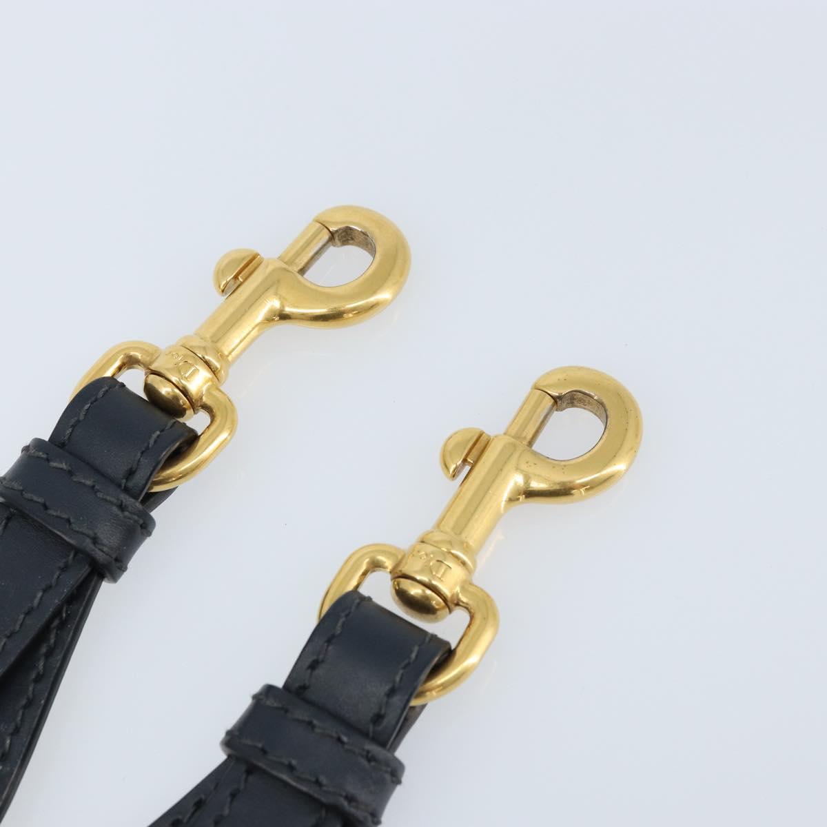 Christian Dior Trotter Canvas Shoulder Strap 36.6"" Navy Auth ep13579