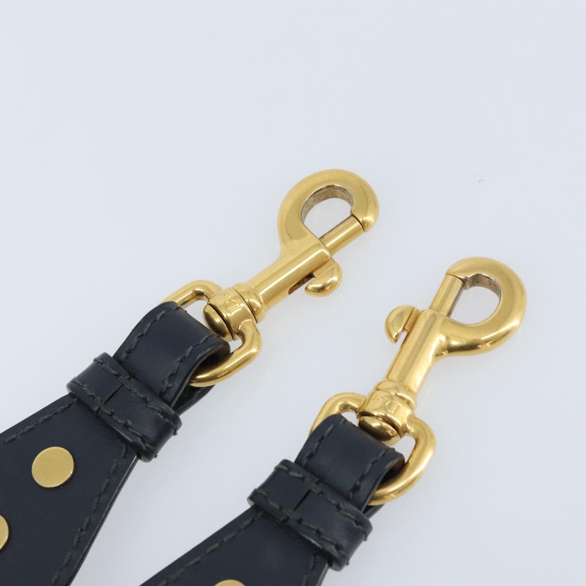 Christian Dior Trotter Canvas Shoulder Strap 36.6"" Navy Auth ep13579