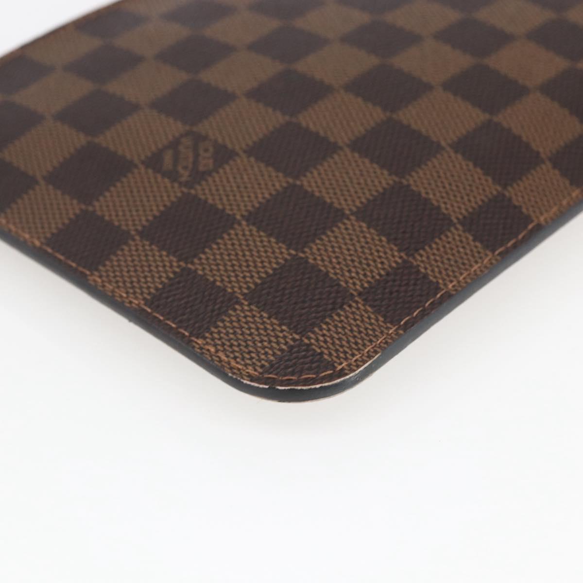 LOUIS VUITTON Damier Ebene Neverfull MM Pouch LV Auth ep13583