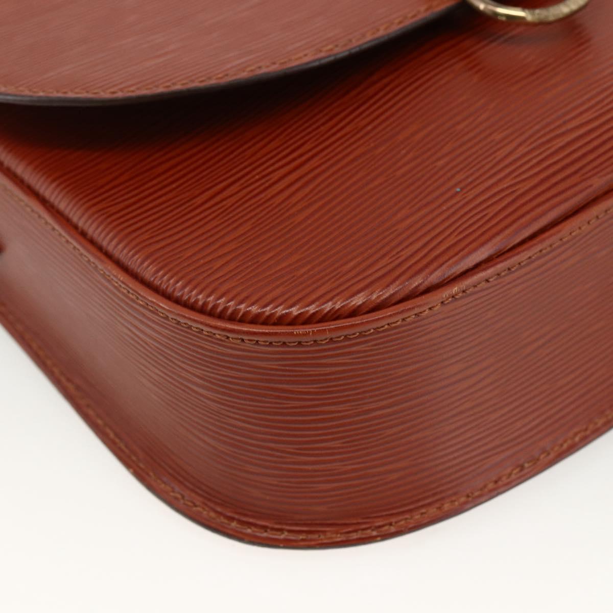 LOUIS VUITTON Epi Saint Cloud GM Shoulder Bag Brown M52193 LV Auth ep13585