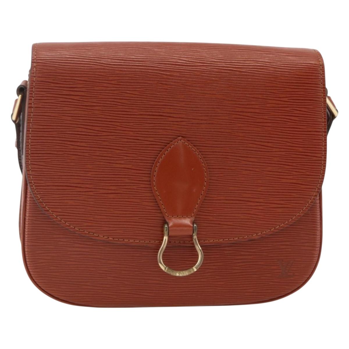 LOUIS VUITTON Epi Saint Cloud GM Shoulder Bag Brown M52193 LV Auth ep13585
