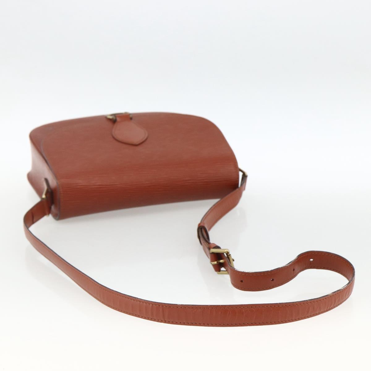 LOUIS VUITTON Epi Saint Cloud GM Shoulder Bag Brown M52193 LV Auth ep13585