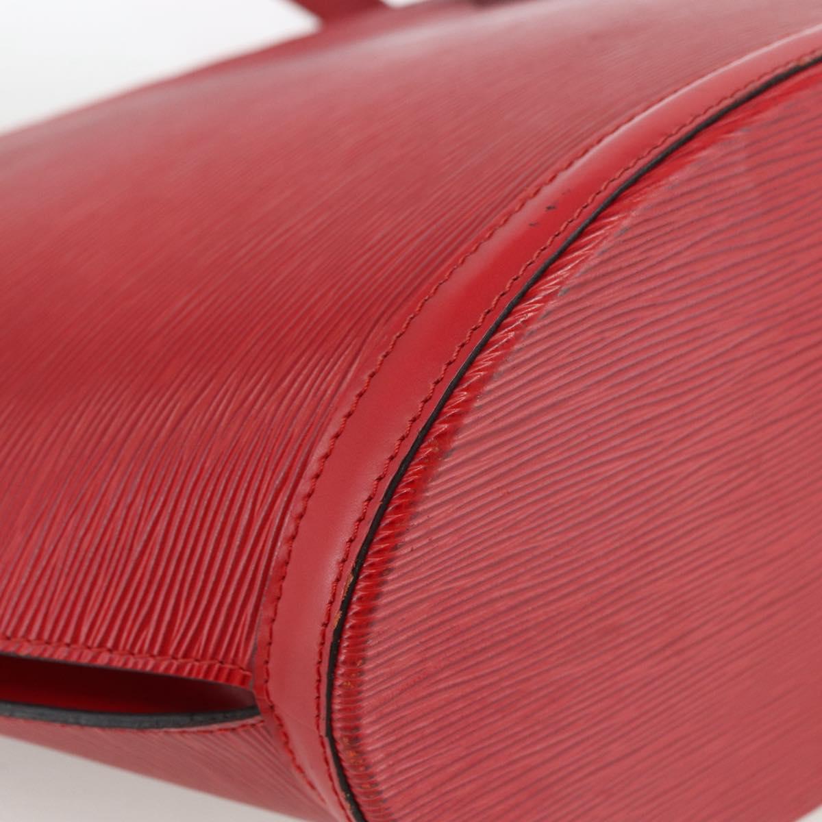 LOUIS VUITTON Epi Saint Jacques Shopping Shoulder Bag Red M52277 LV Auth ep13587