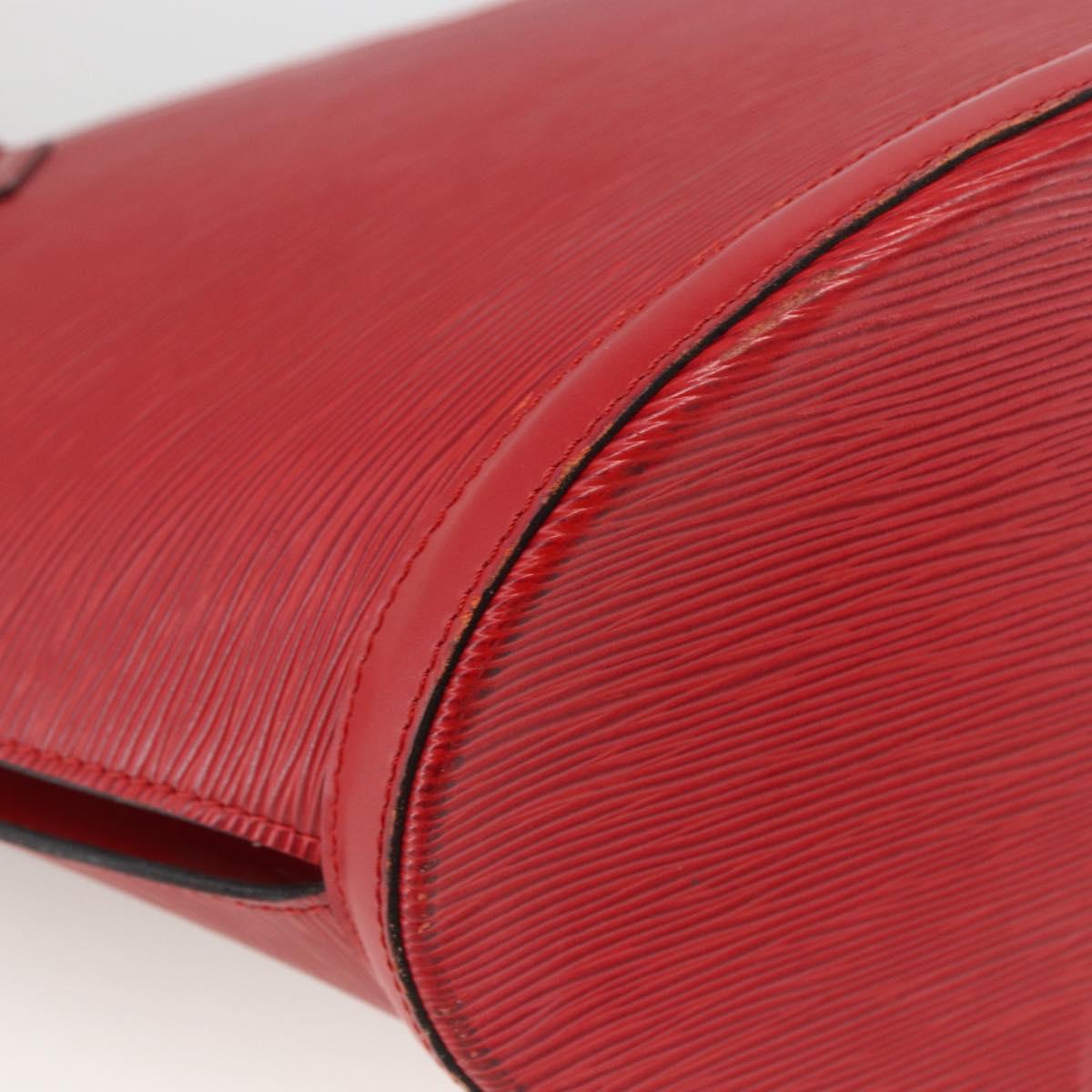 LOUIS VUITTON Epi Saint Jacques Shopping Shoulder Bag Red M52277 LV Auth ep13587
