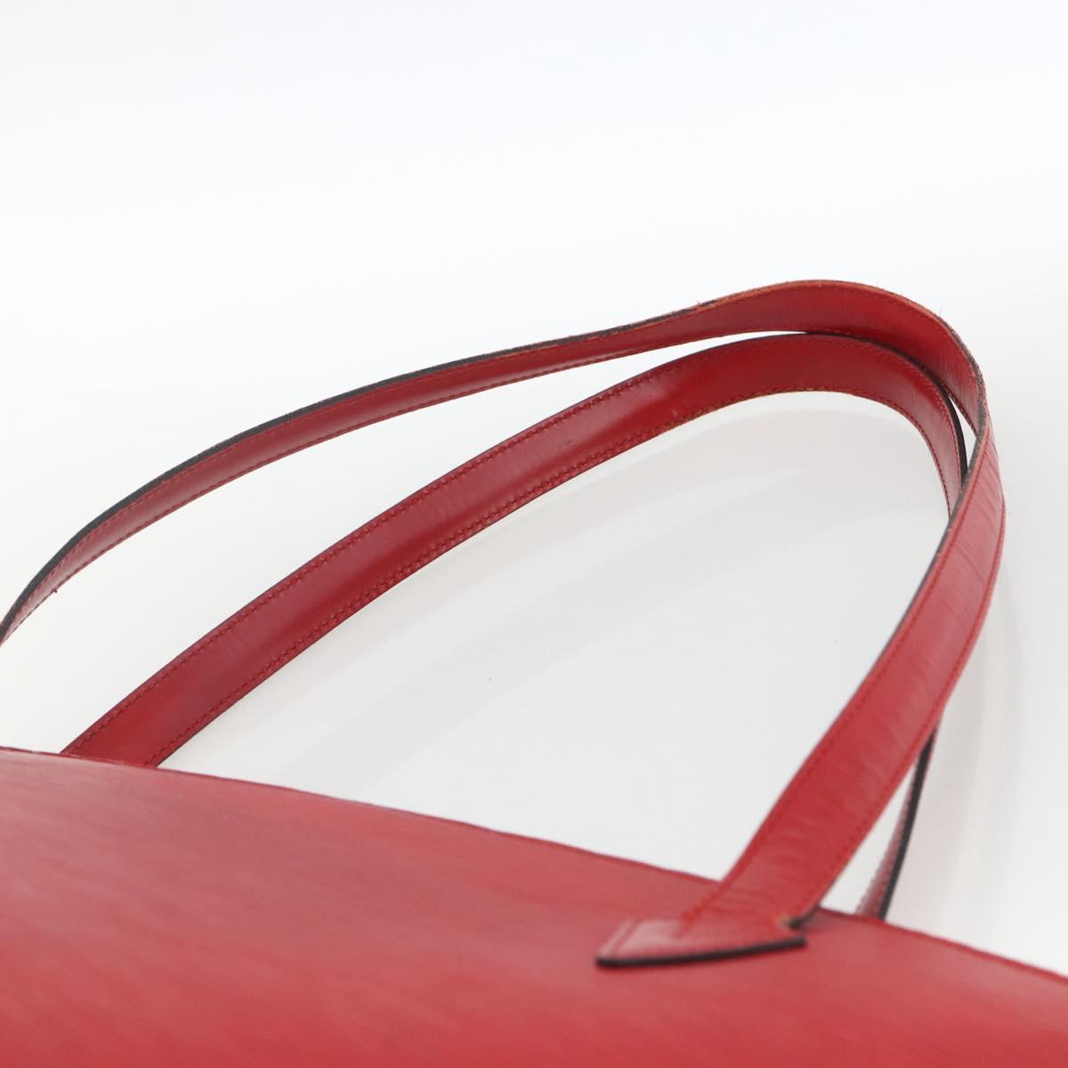 LOUIS VUITTON Epi Saint Jacques Shopping Shoulder Bag Red M52277 LV Auth ep13587