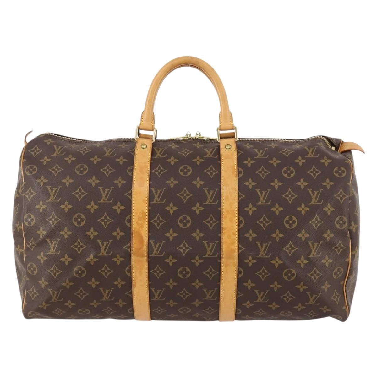 LOUIS VUITTON Monogram Keepall 50 Boston Bag M41426 LV Auth ep13597
