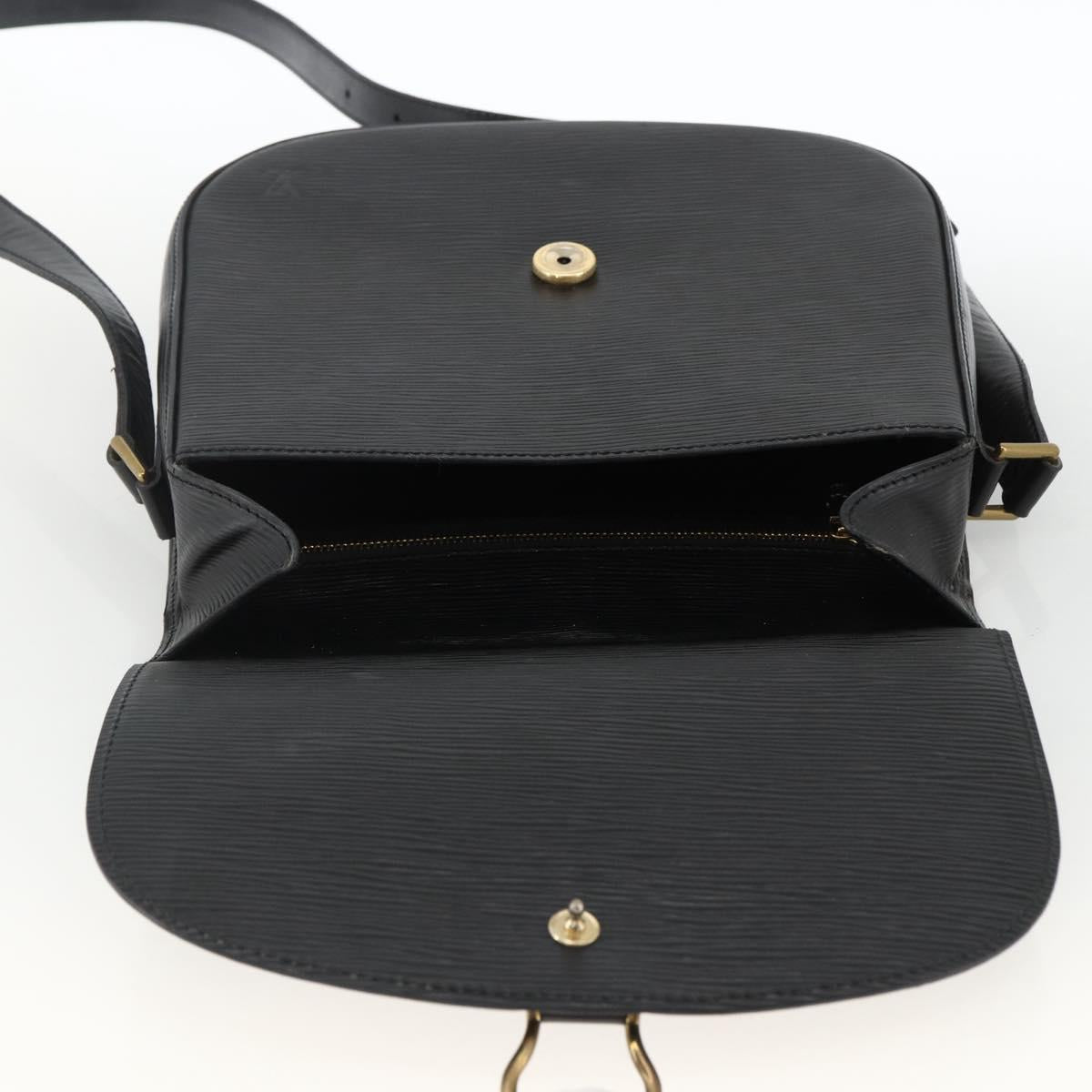 LOUIS VUITTON Epi Saint Cloud GM Shoulder Bag Black Noir M52192 LV Auth ep13601