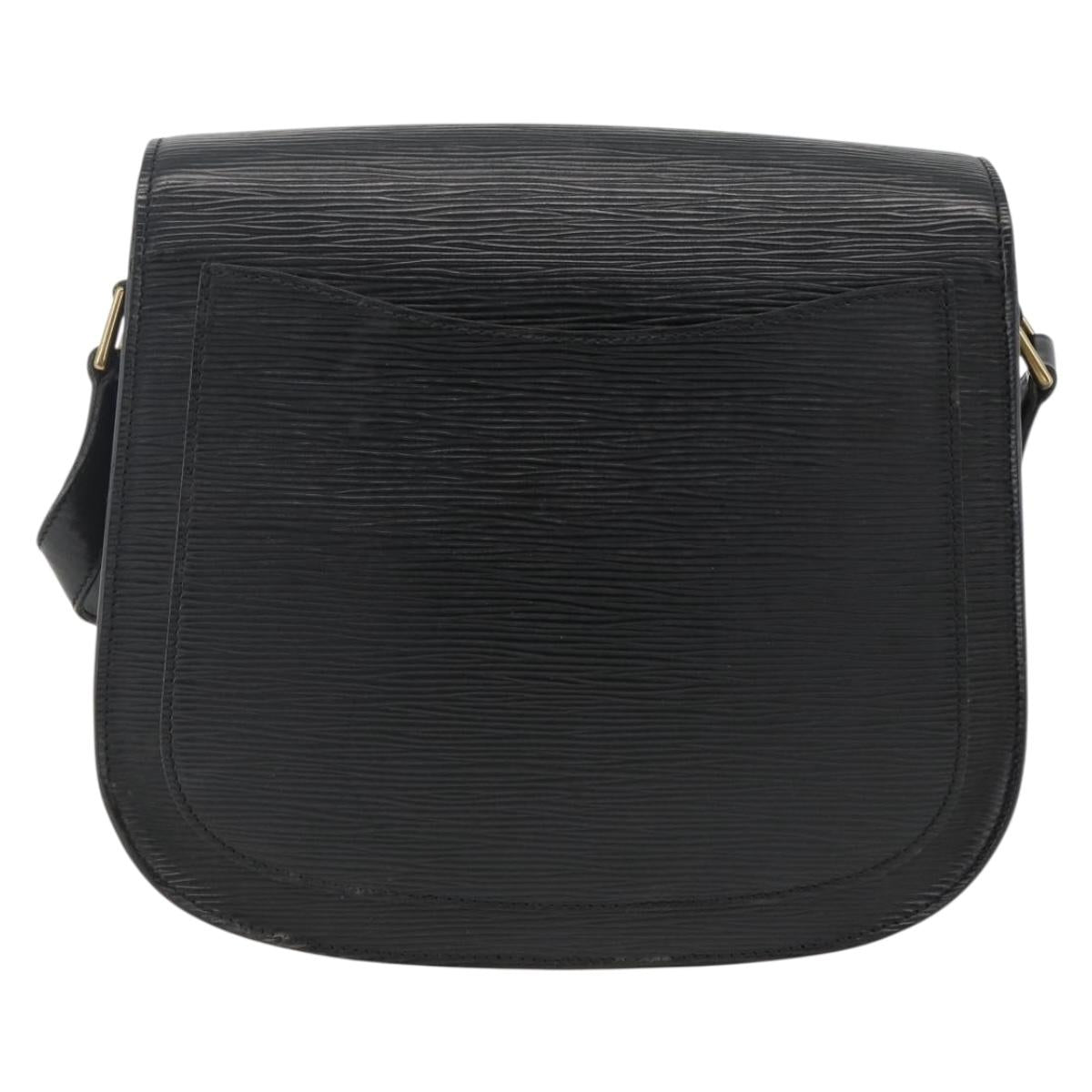 LOUIS VUITTON Epi Saint Cloud GM Shoulder Bag Black Noir M52192 LV Auth ep13601