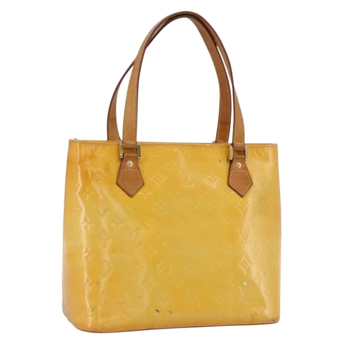 LOUIS VUITTON Monogram Vernis Houston Hand Bag Gris M91053 LV Auth ep13603