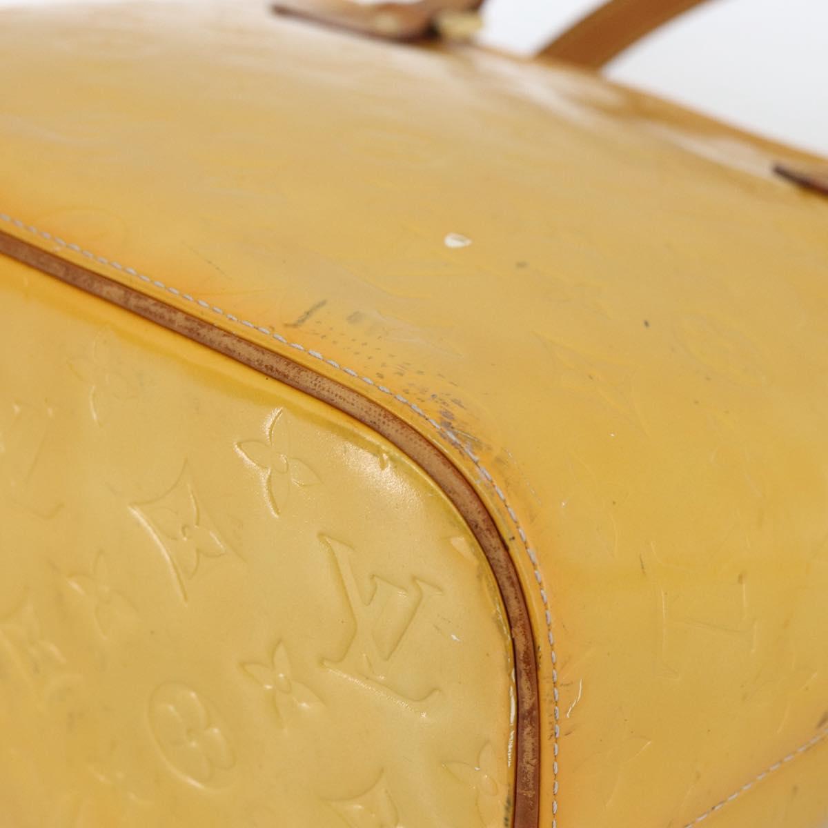 LOUIS VUITTON Monogram Vernis Houston Hand Bag Gris M91053 LV Auth ep13603