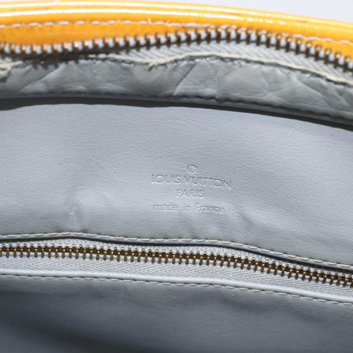 LOUIS VUITTON Monogram Vernis Houston Hand Bag Gris M91053 LV Auth ep13603