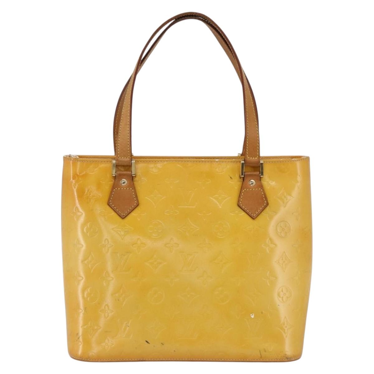 LOUIS VUITTON Monogram Vernis Houston Hand Bag Gris M91053 LV Auth ep13603