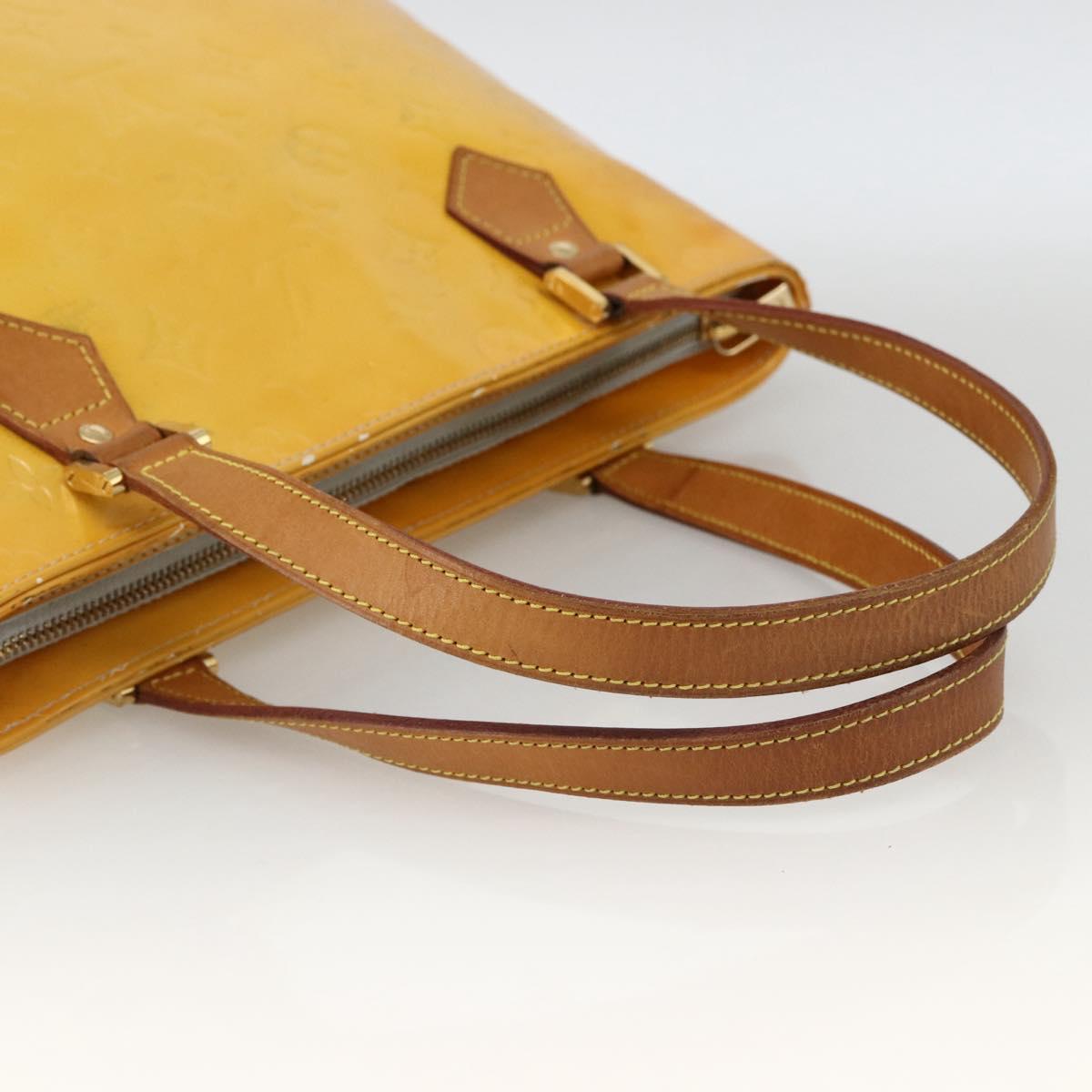 LOUIS VUITTON Monogram Vernis Houston Hand Bag Gris M91053 LV Auth ep13603